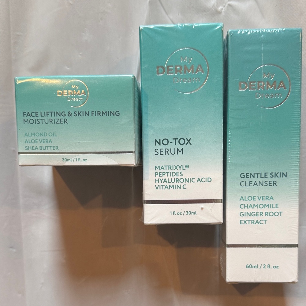 Skincare Trio - Aqua and White